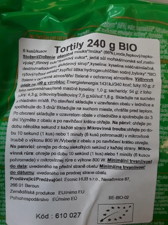 Tortilly bio