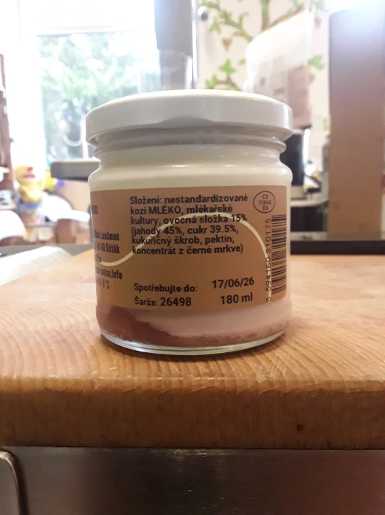 Kozí jogurt jahoda