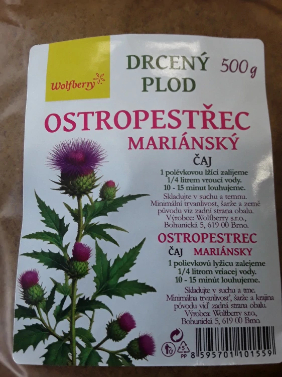 Ostropestřec drcený plod 500g