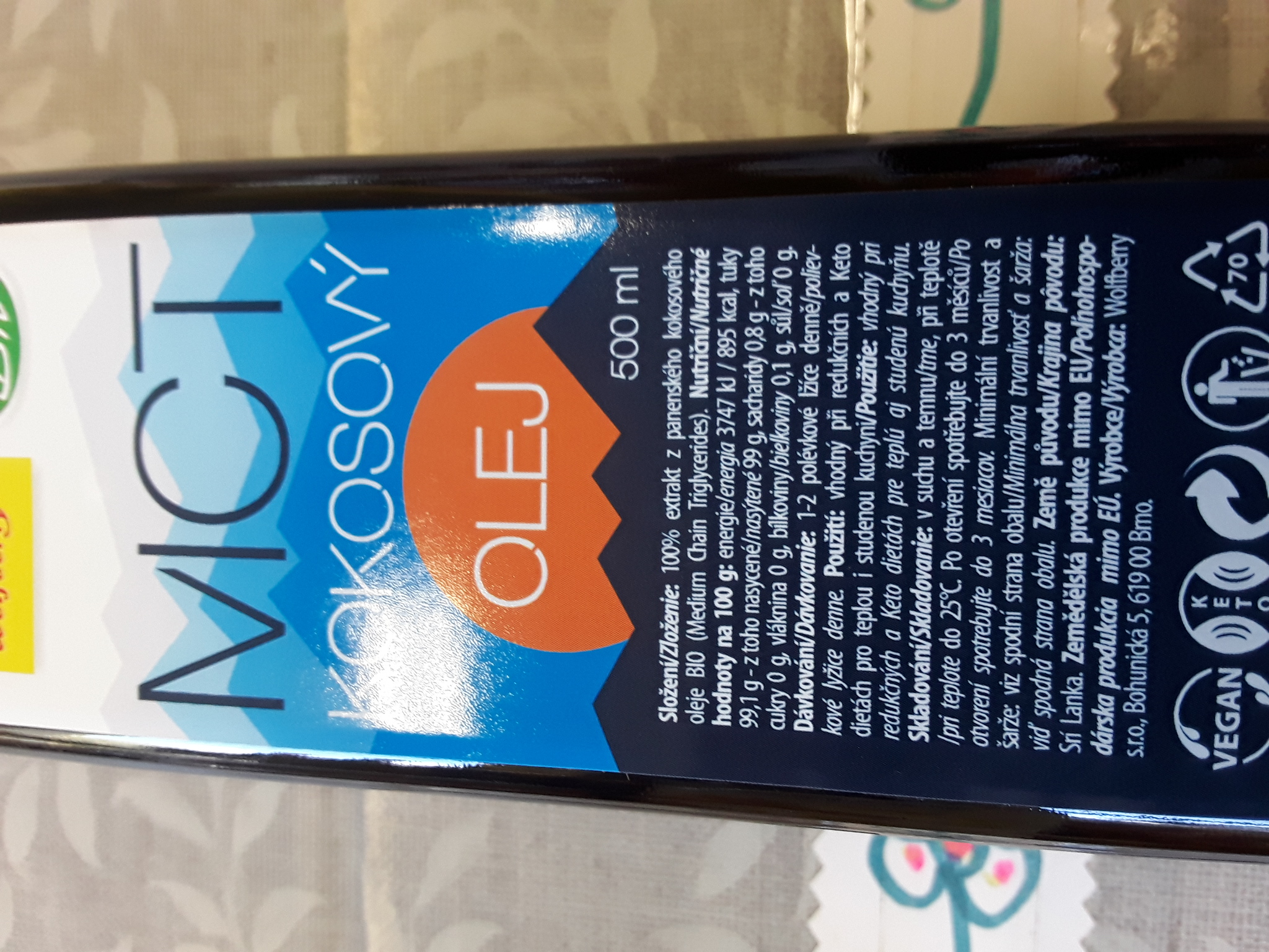 MCT Kokosový olej bio