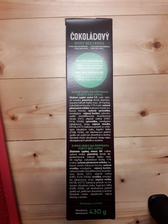 Čokoládový dort bez lepku 
