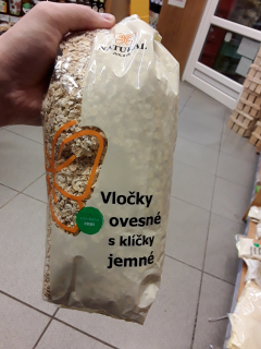 Ovesné vločky jemné s klíčky