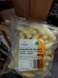Kukuřičné křupky jablko mrkev