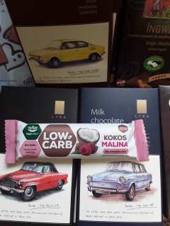 Tyčinka kokos malina