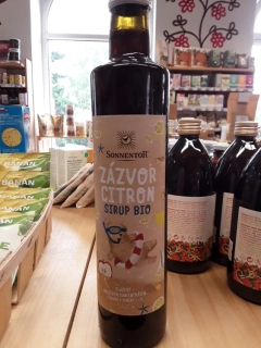 Zázvor citrón sirup bio