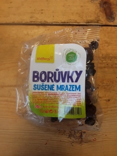Borůvky sušené mrazem