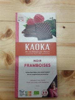 Hořká čokoláda s malinami