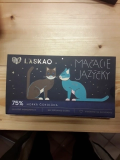 Kočičí jazýčky 75% hořká čokoláda