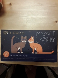 Kočičí jazýčky mléčná čokoláda