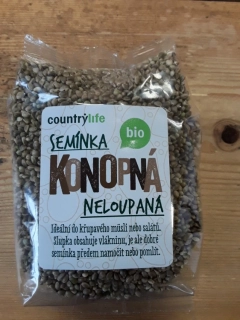 Konopná semínka bio - neloupaná