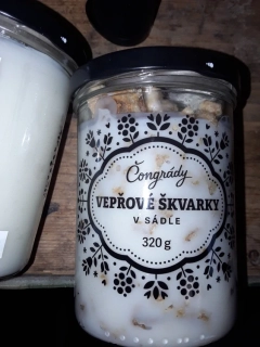 Vepřové škvarky v sádle