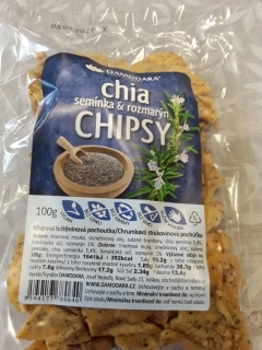 Chipsy chia semínka & rozmarýn