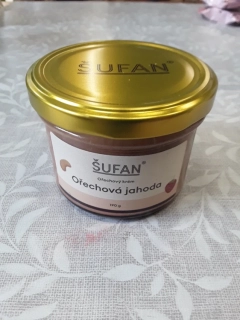Ořechový krém - jahoda