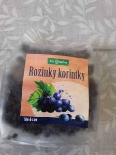 Bio rozinky korintky