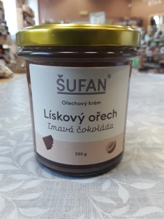 Ořechový krém - lískový ořech s tmavou čokoládou
