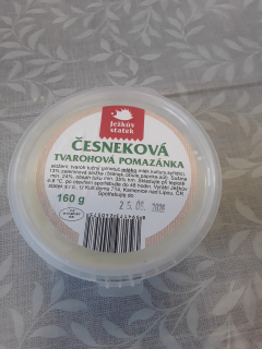 Česneková tvarohová pomazánka