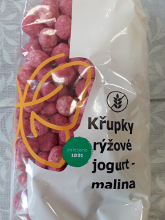 Křupky kukuřičné jogurt malina
