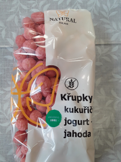 Křupky kukuřičné jogurt jahoda