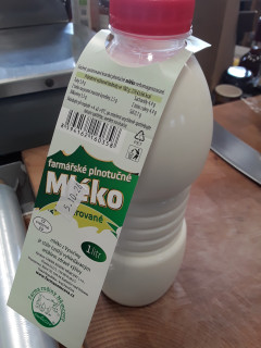 Farmářské kravské mléko 1l