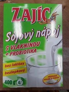 Sójový nápoj s vlákninou