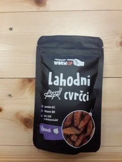 Lahodní cvrčci česnek