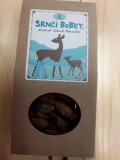Srnčí bobky uzené slané mandle
