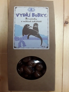 Vydří bobky brusinky v mléčné čokoládě